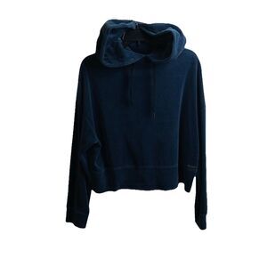 Calvin Klein Performance Sweatshirt Active Wear Velvet Crop Hoodie Women’s L